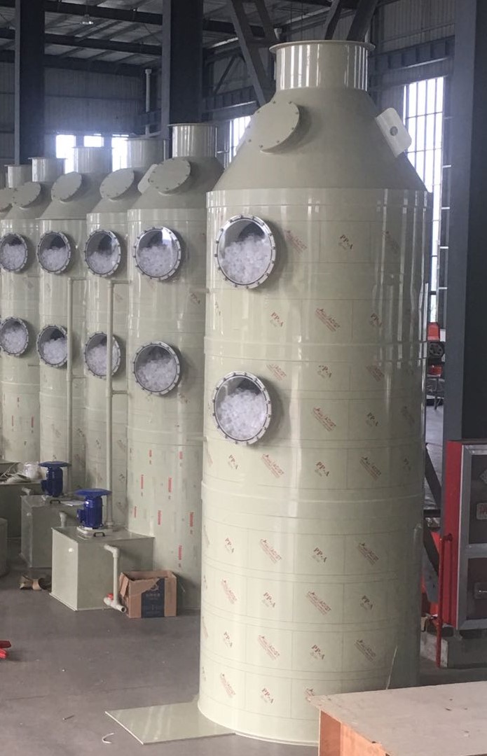 VOCs廢氣治理的洗滌塔中常見填料種類、特點